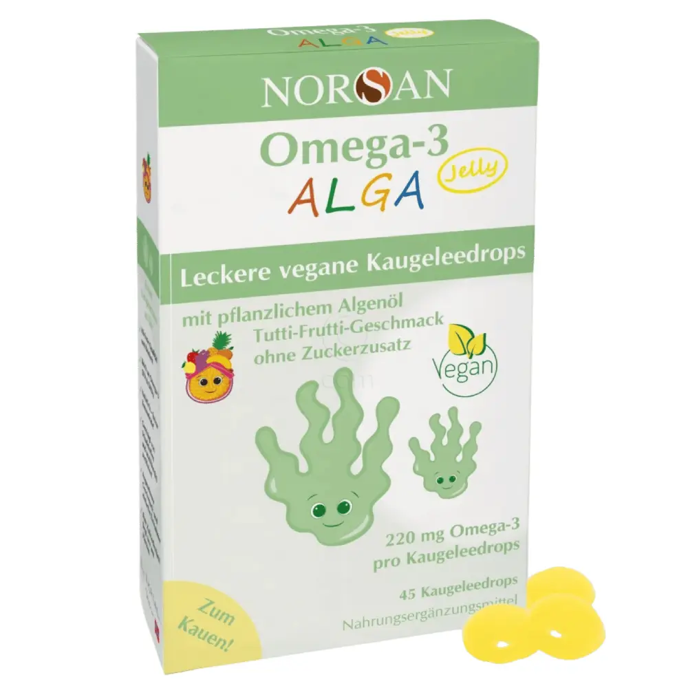 Norsan Omega-3 Alga, želejčki (45 želejčkov)